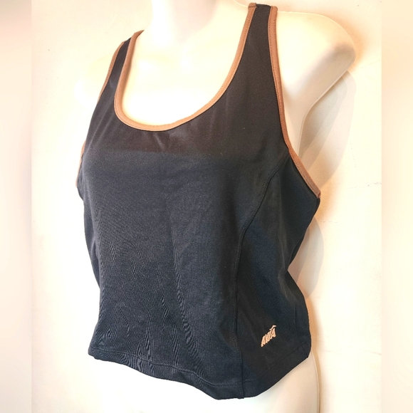 Avia Other - Vintage Y2k Sports Bra Black Workout Top Retro Running Top Racer Back XL